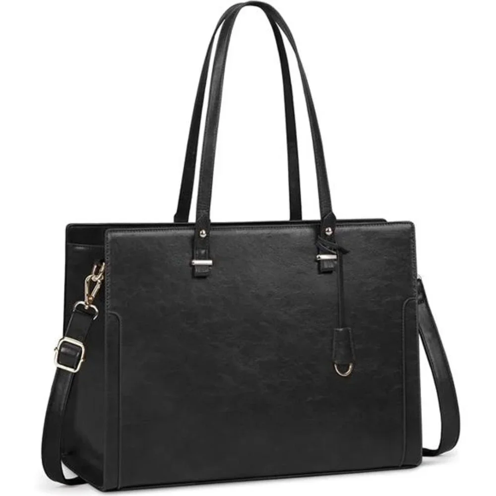 Laptop Bag for Women 15.6 Inch Vintage Leather Professional Work Tote